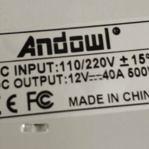 Andowl Q-D40A 220v AC to 12v DC 40A Power Supply – Efficient and Reliable Power Source - Image 4