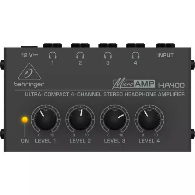 Recording Studio Four-way Headphone Amplifier Mixer Monitoring Multi-channel Amplifier, US Plug - Image 3