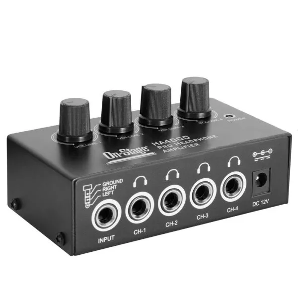 Recording Studio Four-way Headphone Amplifier Mixer Monitoring Multi-channel Amplifier, US Plug - Image 4