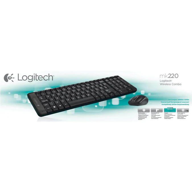 Logitech MK220 Wireless Keyboard and Mouse Combo - Image 3